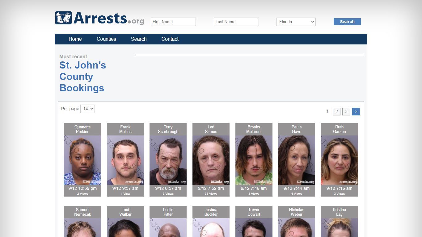 St. John's County Arrests and Inmate Search